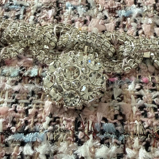Embellished Tweed Mini Dress