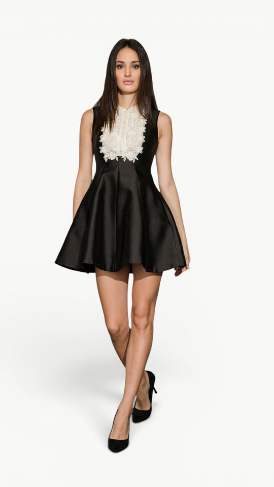 3d-Embellished Mini Dress