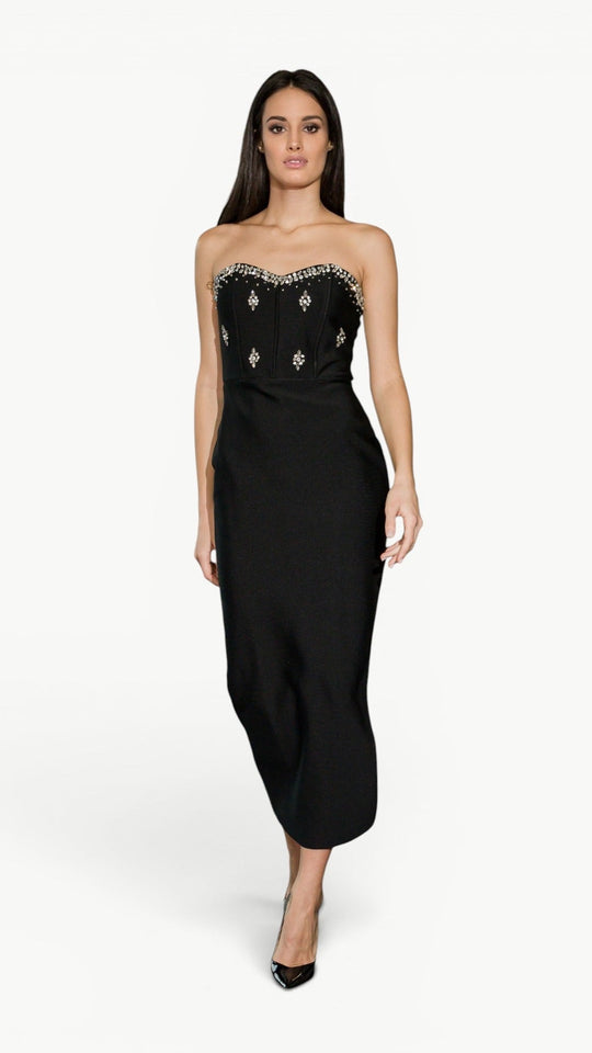 Black Bandage Maxi Dress