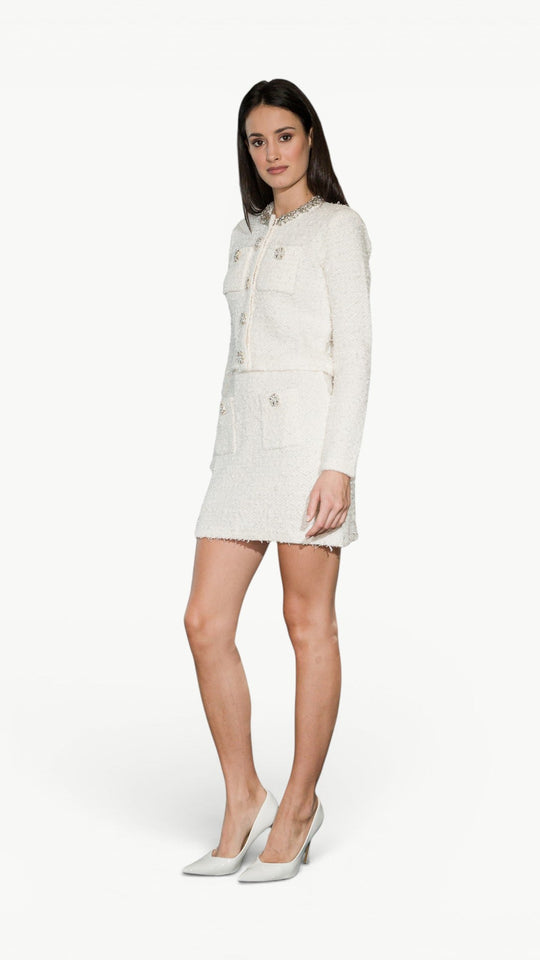 Crystal-Embellished Knit Set