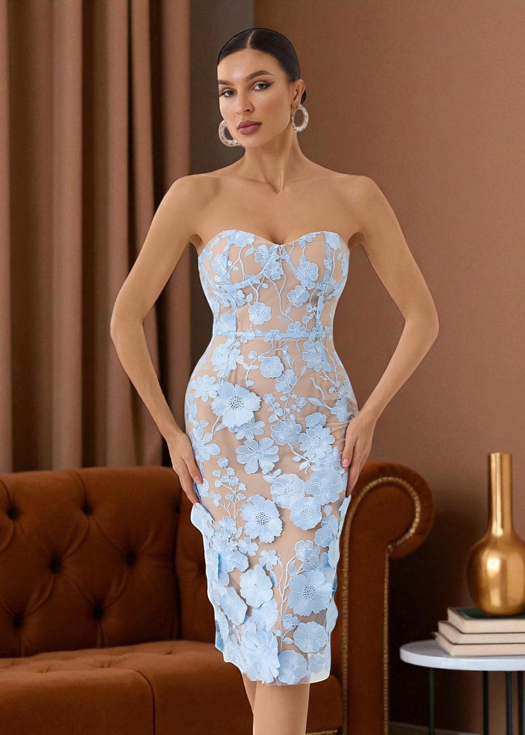 Fleur Dress – Baby Blue Edition