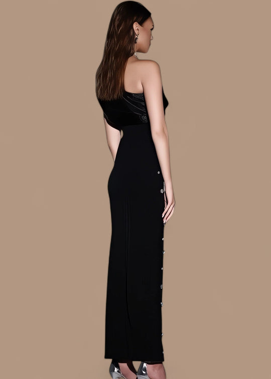 Anna-Maria || Maxi Jurk Met One-Shoulder Design