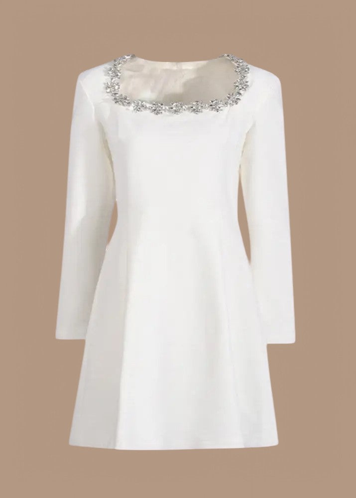 Rose || Elegant A-Line Mini Dress