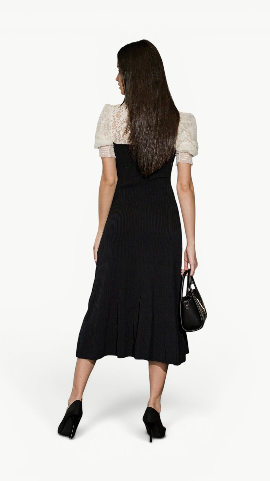 A-Line Knit Midi Dress